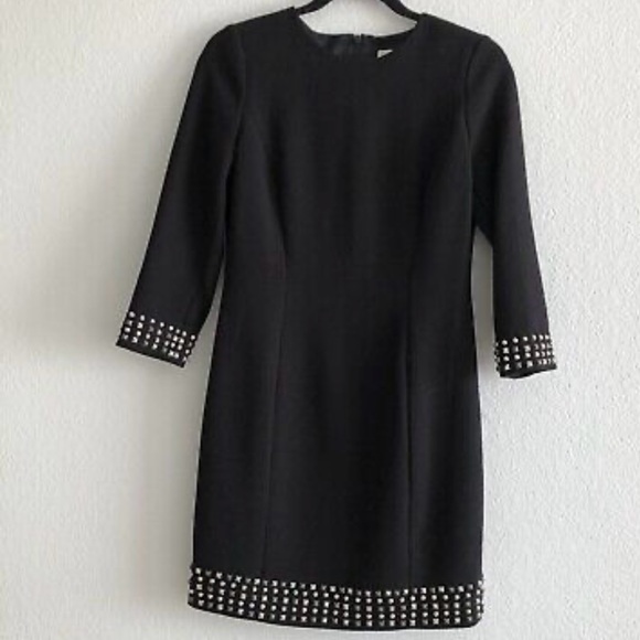 Michael Michael Kors Sz Black Studded sheath dress